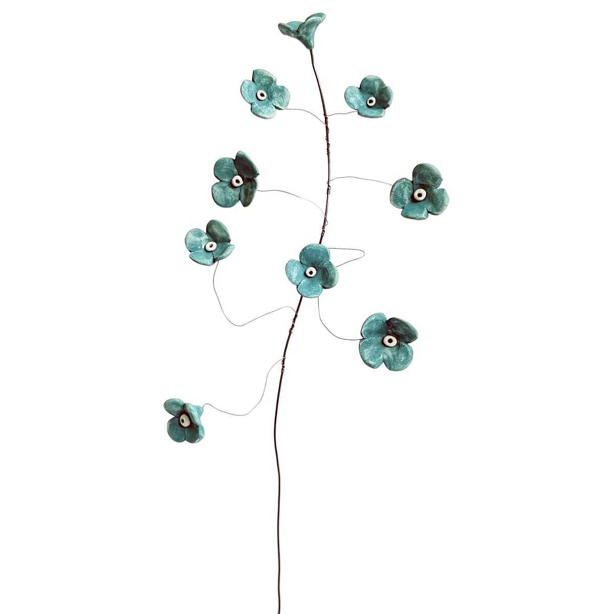 fleur porcelaine bleue