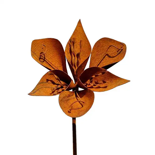 fleur tuteur deco metal