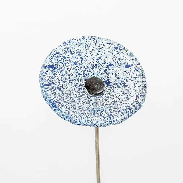 fleur verre adele bleu mouchete  fleur verre adele bleu mouchete