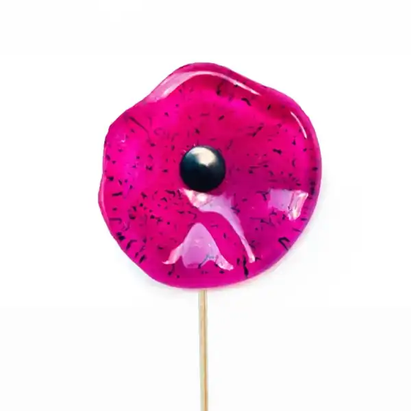 fleur verre adele fushia black
