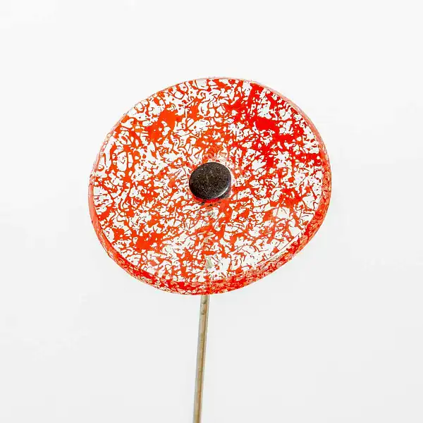 fleur verre adele rouge mouchete