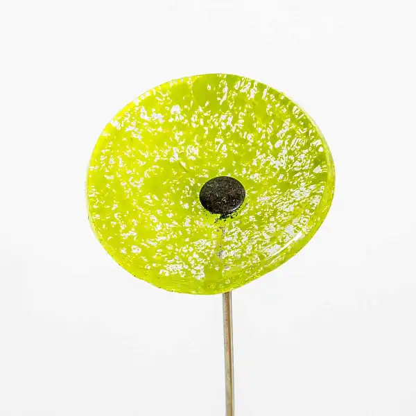 fleur verre adele vert mouchete