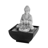 Fontaine lumineuse Bouddha H. 18cm - Tête droite