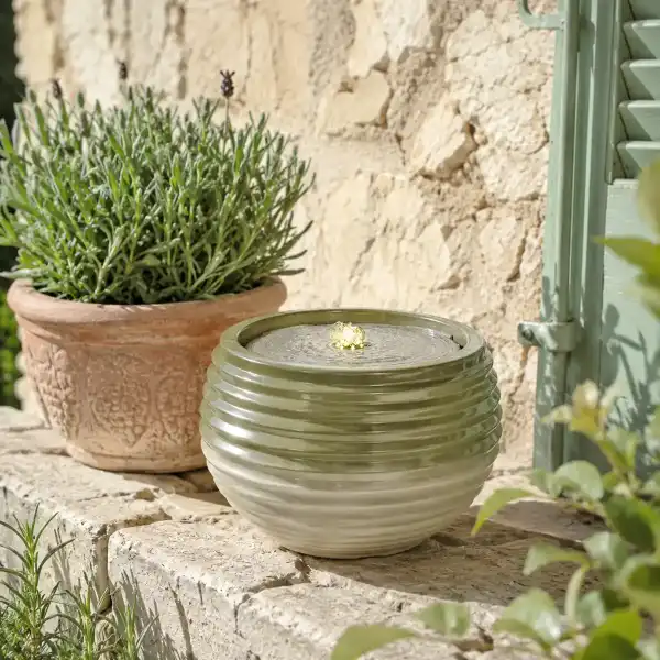 fontaine exterieure ronde led