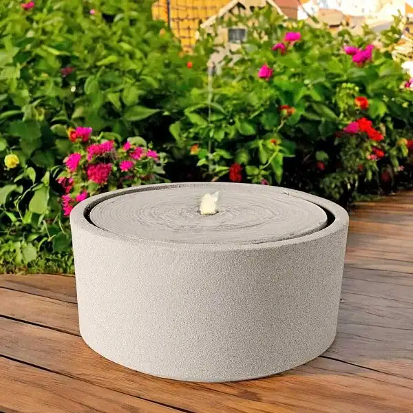 fontaine jardin decorative lumineuse