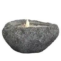 Fontaine lumineuse rocher effet granit 67cm