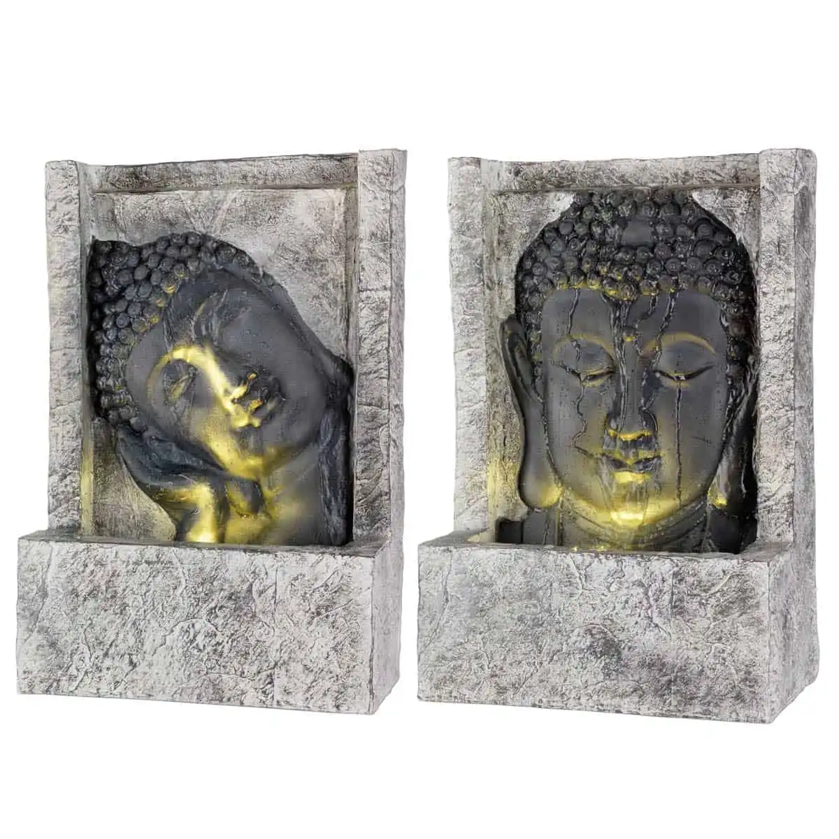 Fontaine extérieure lumineuse Bouddha  Fontaine extérieure lumineuse Bouddha