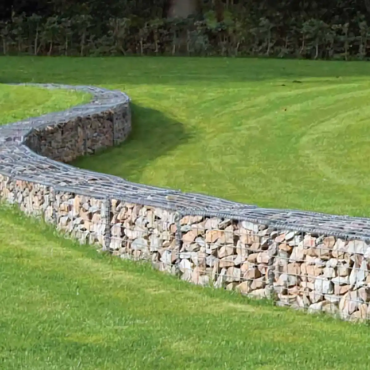Gabion cage métallique - Fil 3mm - Maille 76mm  Gabion cage métallique - Fil 3mm - Maille 76mm