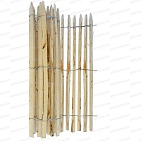 Ganivelle 1.2m haut x 2.5m - en châtaignier espacement 3 à 4cm