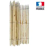 Ganivelle 1.2m haut x 5m - en châtaignier espacement 3cm