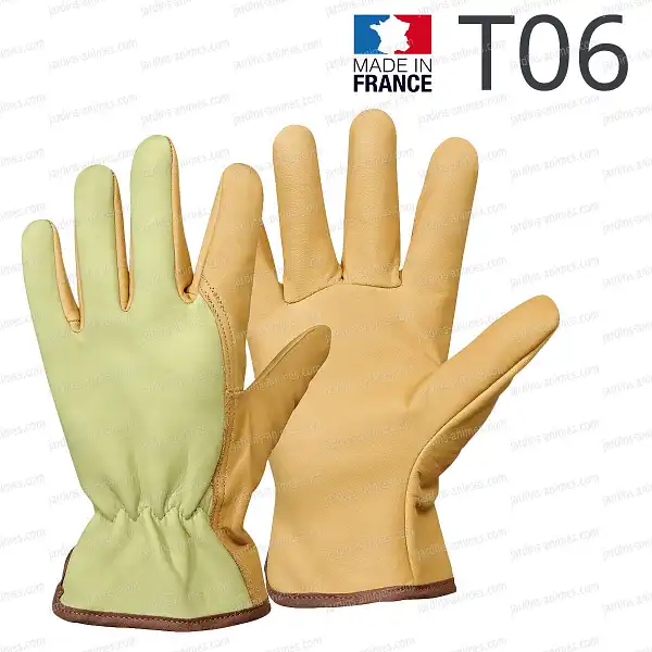 gants cuir rostaing jardin taille 6
