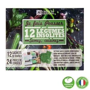 Coffret graines 12 légumes insolites