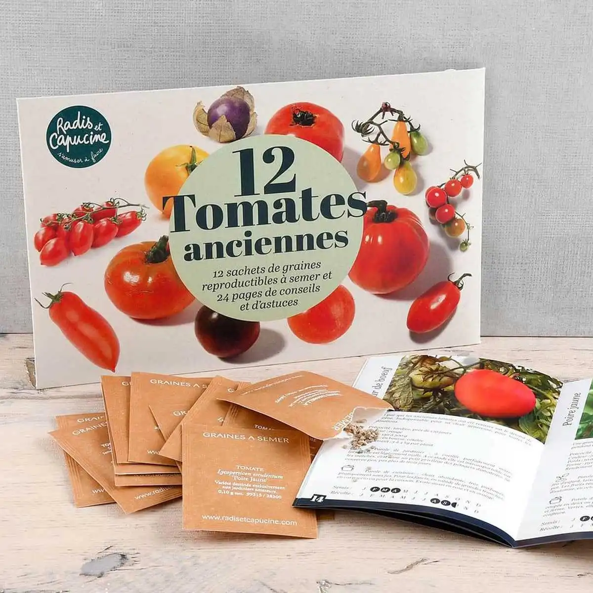Coffret graines 12 tomates anciennes  Coffret graines 12 tomates anciennes