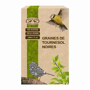 Graines de tournesol noires pour oiseaux 500g
