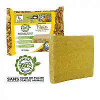 Bloc de graisse végétale pour oiseaux sans huile de palme - noix