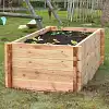 Grand carré potager en bois surélevé