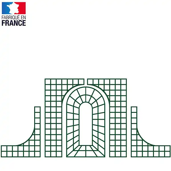 grand ensemble treillis bois vert