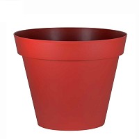 Grand pot de fleurs XXL Rouge - Diam. 100cm x haut. 80cm 356L