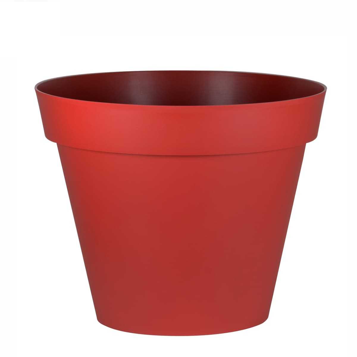 grand pot fleur exterieur rouge