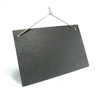 3 grandes ardoises à suspendre 30x20cm  3 grandes ardoises à suspendre 30x20cm