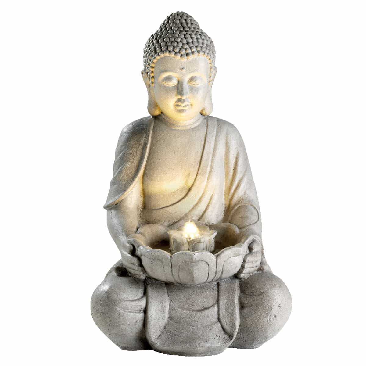 Illuminez votre jardin avec la magnifique statue de jardin Bouddha