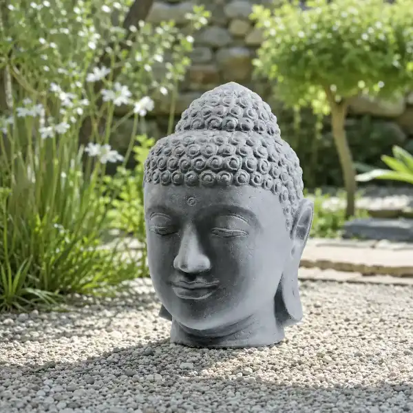 grande tete bouddha statue