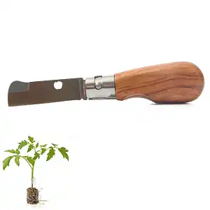 Greffoir pliant artisanal + étui en cuir