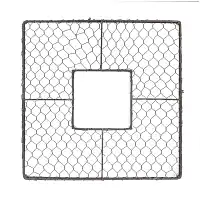 Grillages de protection anti Chien et Chat pour plantes 40cm - Carré - lot de 2