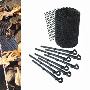 Grillage Protège gouttière 6mx15cm - lot de 2