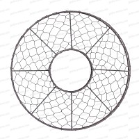 Lot de 2 grillages de protection anti Chien et Chat pour plantes 40cm - Rond