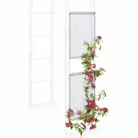 Support plantes grimpantes pour arche en acier galvanisé - H.66 cm - lot de 2