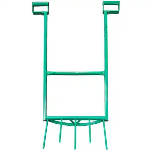 Fourche bêche Guerilu 5 dents, poignées démontables - Biofourche en acier galvanisé - Vert
