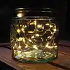 Guirlandes lumineuses en bocal H. 12cm - lot de 2