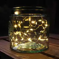 Guirlandes lumineuses en bocal H. 12cm - lot de 2