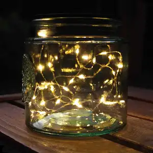 Guirlandes lumineuses en bocal H. 12cm - lot de 2