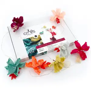 Guirlande lumineuse multicolore en papier 2m - Kit DIY loisirs créatifs