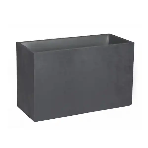 haute jardiniere rectangle anthracite