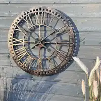 Horloge romaine extérieure bronze 61cm  Horloge romaine extérieure bronze 61cm