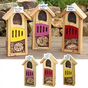Hotel à insectes h. 38cm couleur