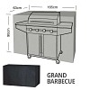 Housse bâche protection grand barbecue long. 165cm