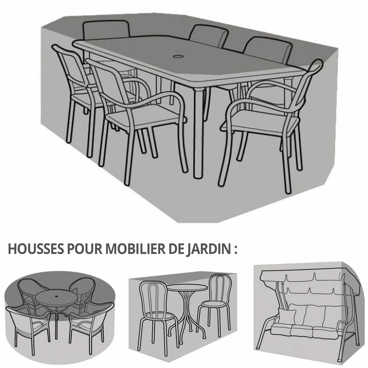 Jardin Patio Table Chaise Meubles Housse Protecteur Résistant aux intempéries ronde # 