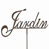 Inscription Jardin - déco de jardin en métal