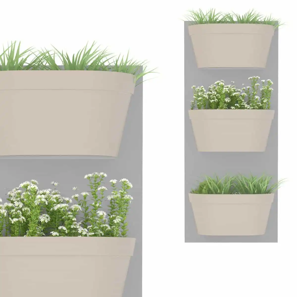 Potager mural 3 jardinières  Potager mural 3 jardinières