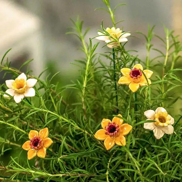 jonquille bouquet ceramique