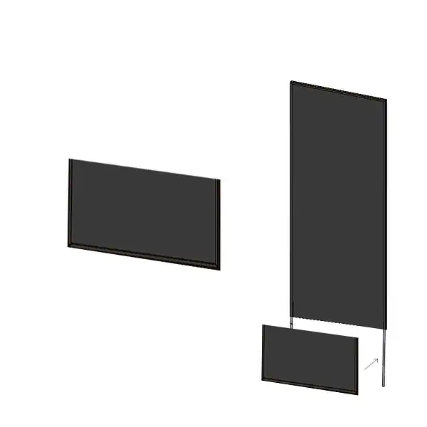 jupe panneau deco gris