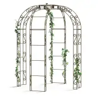 Kiosque Gloriette en fer 4 pieds Arcade renforcé - D.188 x H.231 cm - 2,80m2