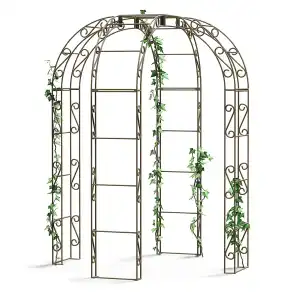 Kiosque Gloriette en fer 4 pieds Arcade renforcé - D.188 x H.231 cm - 2,80m2