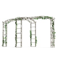Kiosque tonnelle en fer rallongé 4 pieds 9m2