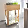 Kit aquaponie avec aquarium et bac de culture en bois - Aquapouss'