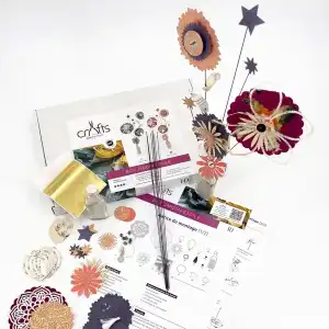 Bouquet de fleurs en papier, Jardin étoilé - Kit DIY loisirs créatifs | Collection Prestige